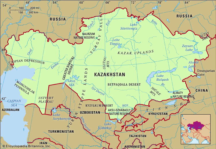 Astana với tổng diện tích lãnh thổ là 2,724,900 km2 được xếp thứ 9 trên thế giới