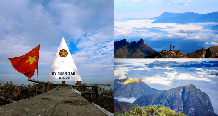 Đỉnh Bạch Mộc Lương Tử – Ky Quan San  với độ cao 3046m