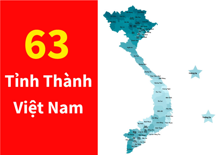 63 tỉnh thành Việt Nam