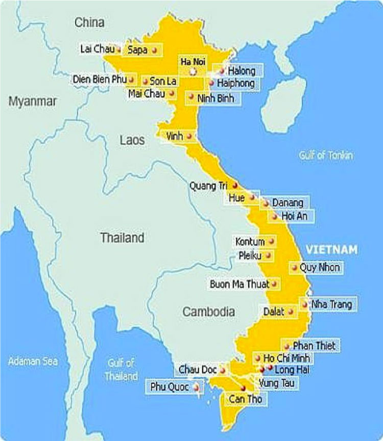 Danh sách các thành phố của Việt Nam